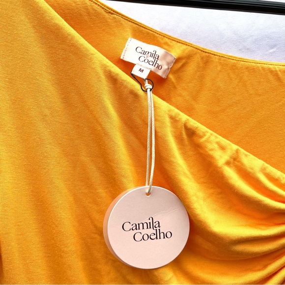 CAMILA COELHO | LENA MINI DRESS IN TANGERINE ORANGE MEDIUM - Picture 11 of 13